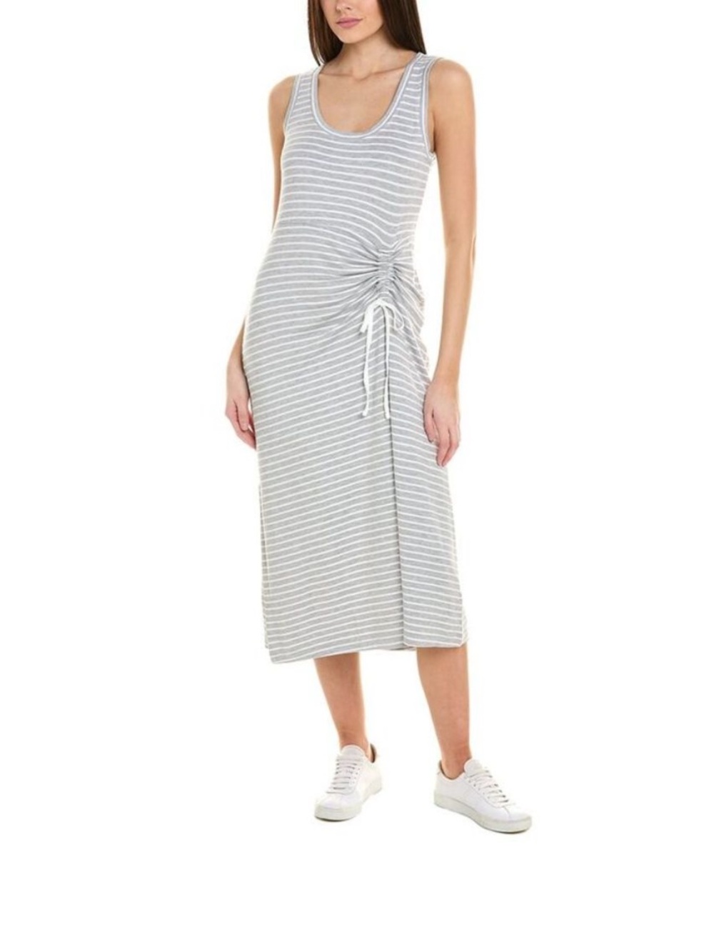 cabi Ruched Striped Easy Tank Dress #5974 Size Medium EUC